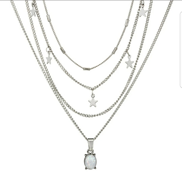 BOHO STYLE MULTI LAYERED NECKLACE - Picture 1 of 2